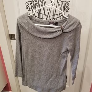 Knit top with cute neck detail